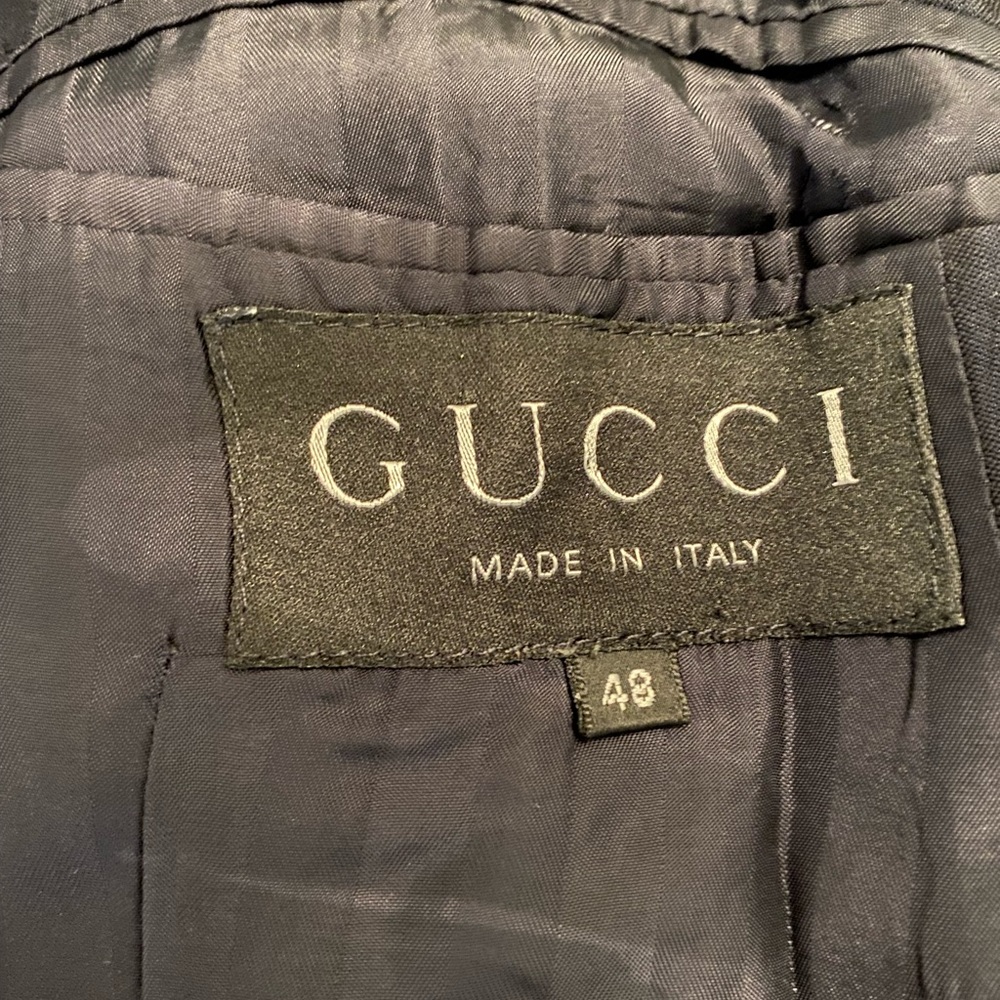 Vintage Gucci light summer navy jacket.EUC. - Picture 3 of 7